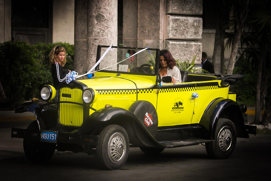 Cuban Taxi Photograph by Karen Wiles