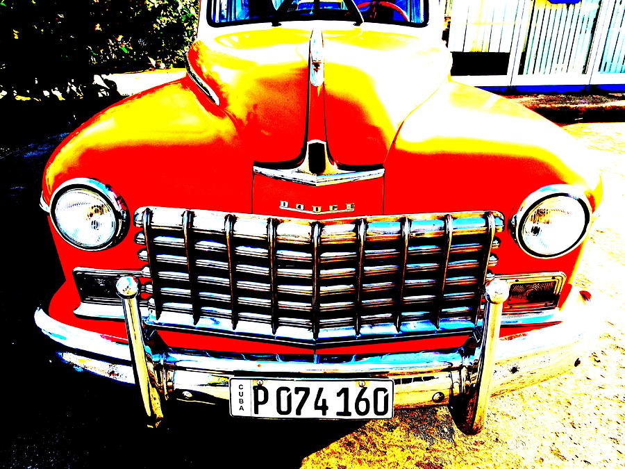 Cuban Vintage American Car  Photograph by Funkpix Photo Hunter