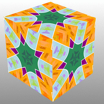 Cube Painting - Cube Art by Bruce Nutting