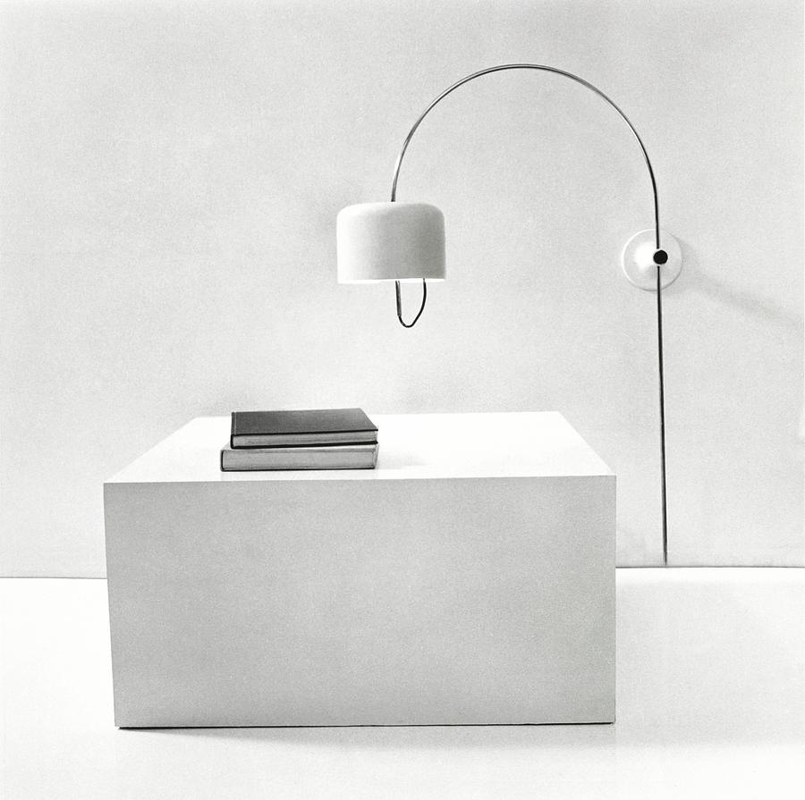 Cube Table And Wall Lamp Photograph by Tom Yee