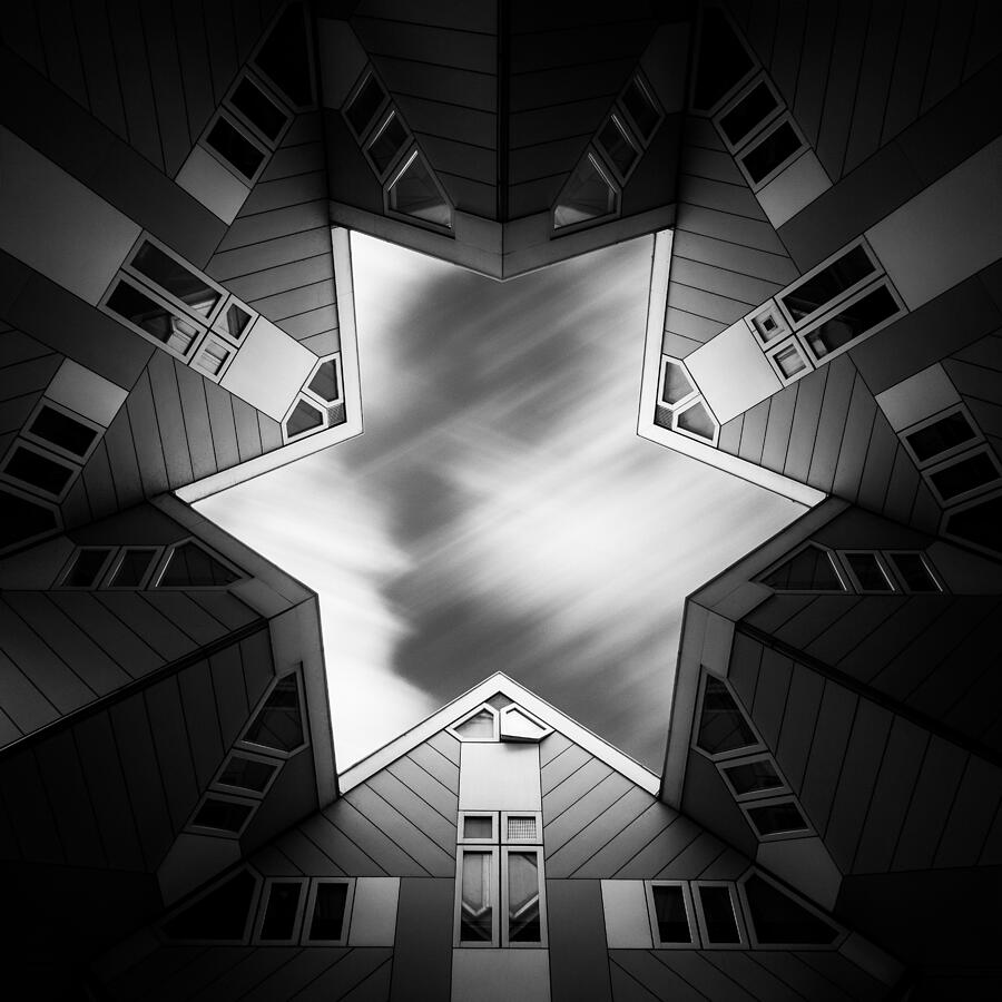 Architecture Photograph - Cubic Star by Dave Bowman