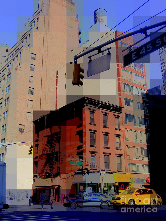 City Corner No. 4 - New York City Street Scene Photograph by Miriam Danar