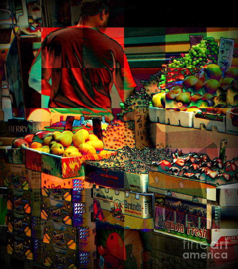 Fresh Produce - Street Vendors of New York City Photograph by Miriam Danar