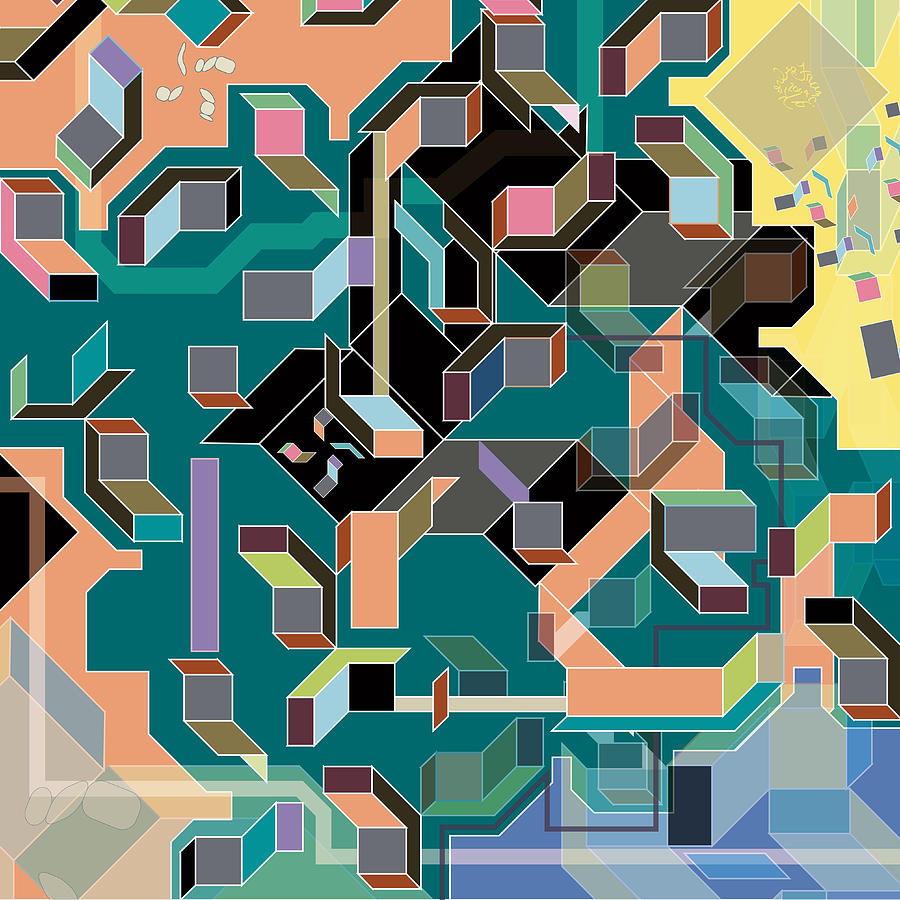 Cubes Digital Art - Cubistic by Francis Koerber