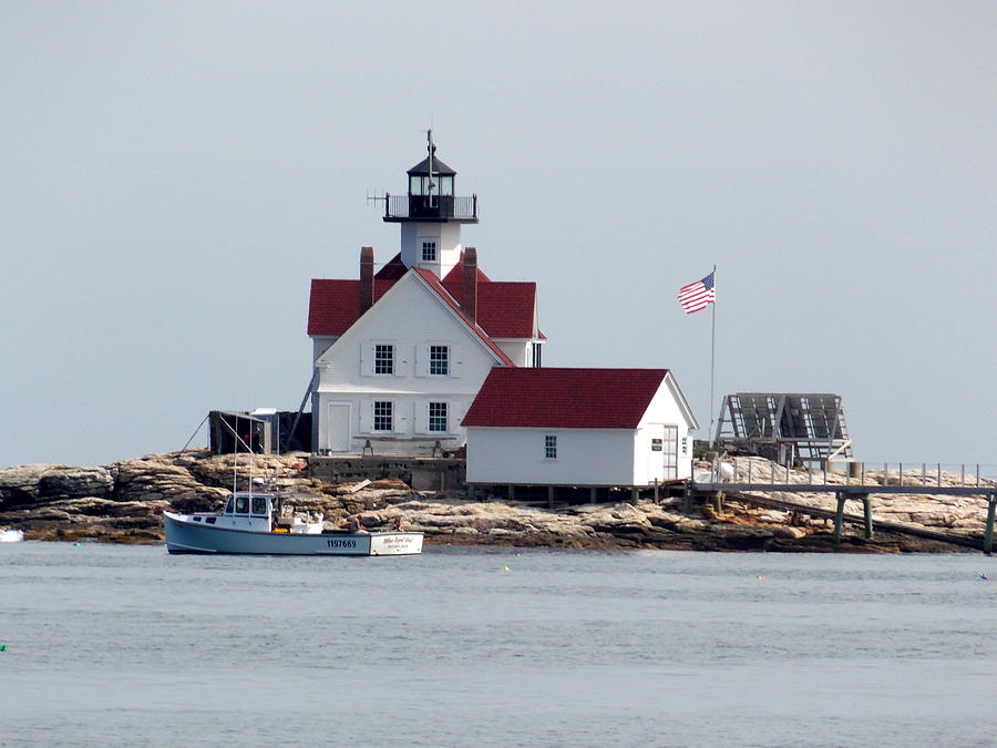Cuckholds Lighthouse Photograph by Catherine Gagne