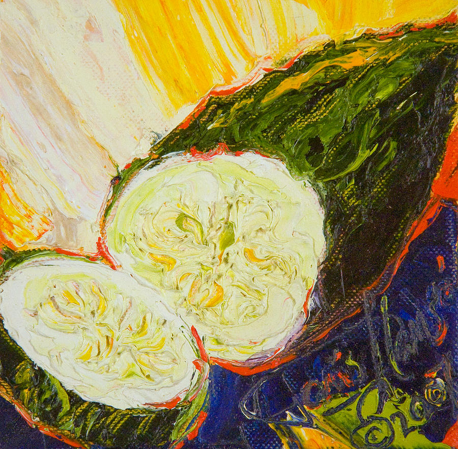 Cucumber II Painting by Paris Wyatt Llanso