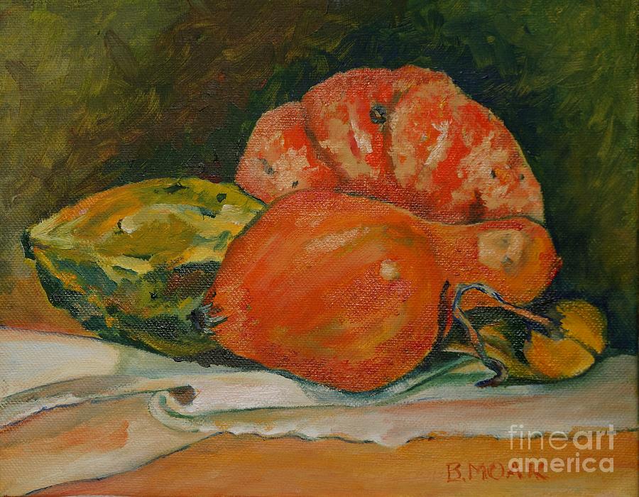 Orange Painting - Cucurbita by Barbara Moak