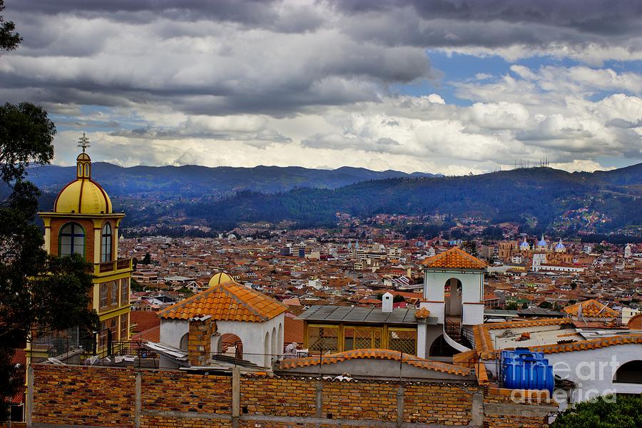 Architecture Photograph - Cuenca Ecuador Skyline by Al Bourassa