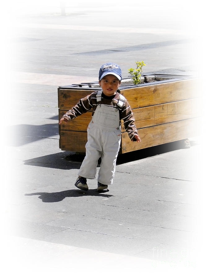 Hat Photograph - Cuenca Kids 279 by Al Bourassa