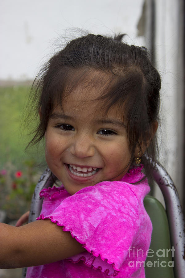 Girl Photograph - Cuenca Kids 366 by Al Bourassa