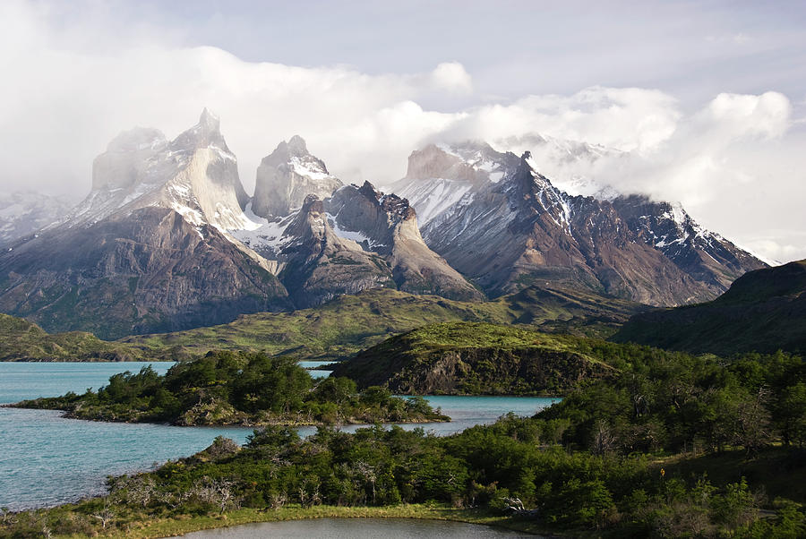 Cuernos Massif And Lago Pehoe, Andes Photograph by John Elk