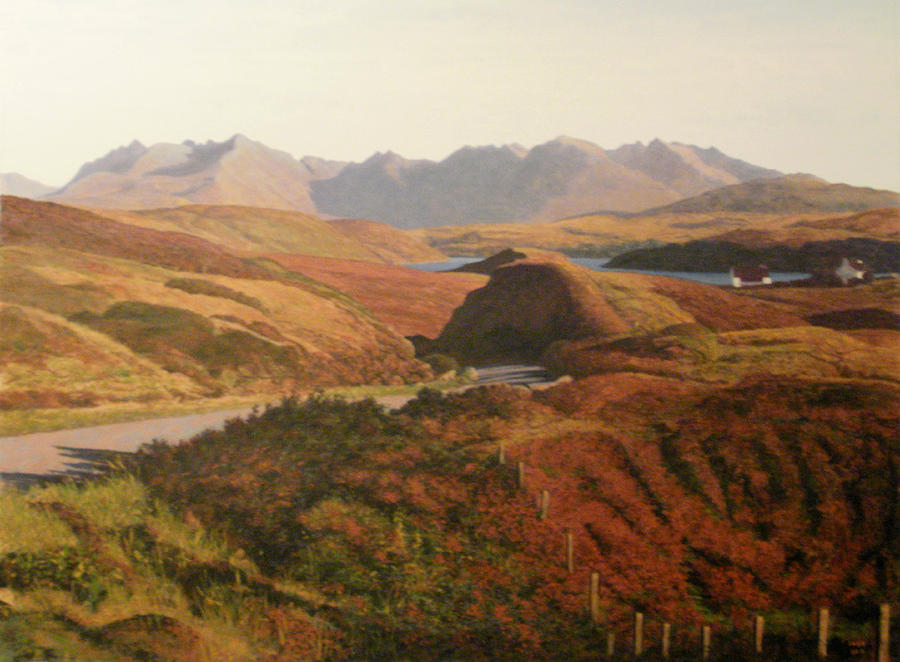 Cuillins Skye Scotland Painting by Rodger Insh