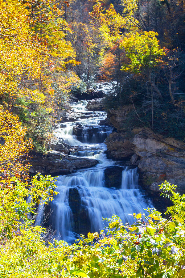 Waterfall Photograph - Cullasaja Falls North Carolina by John Haldane