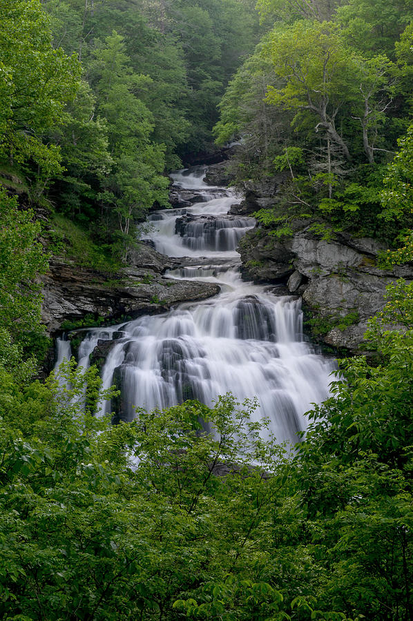 Cullasaja Falls   Western North Carolina Photograph by Willie Harper