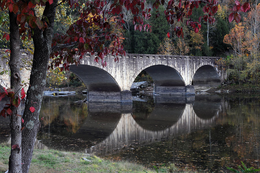 Fall Photograph - Cumberland Falls Bridge by Eileen Findak