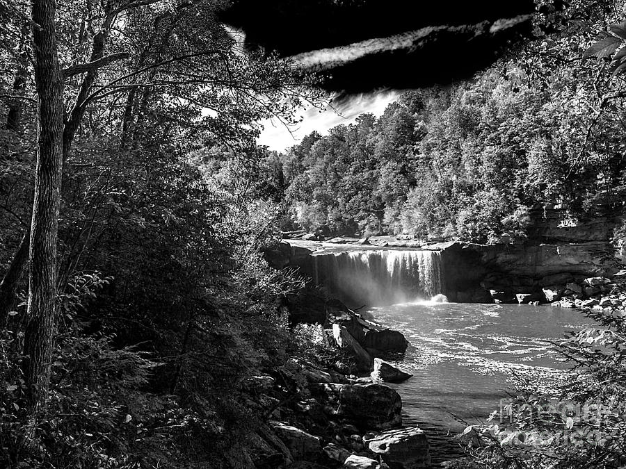 Cumberland Falls Seven BW Photograph by Ken Frischkorn