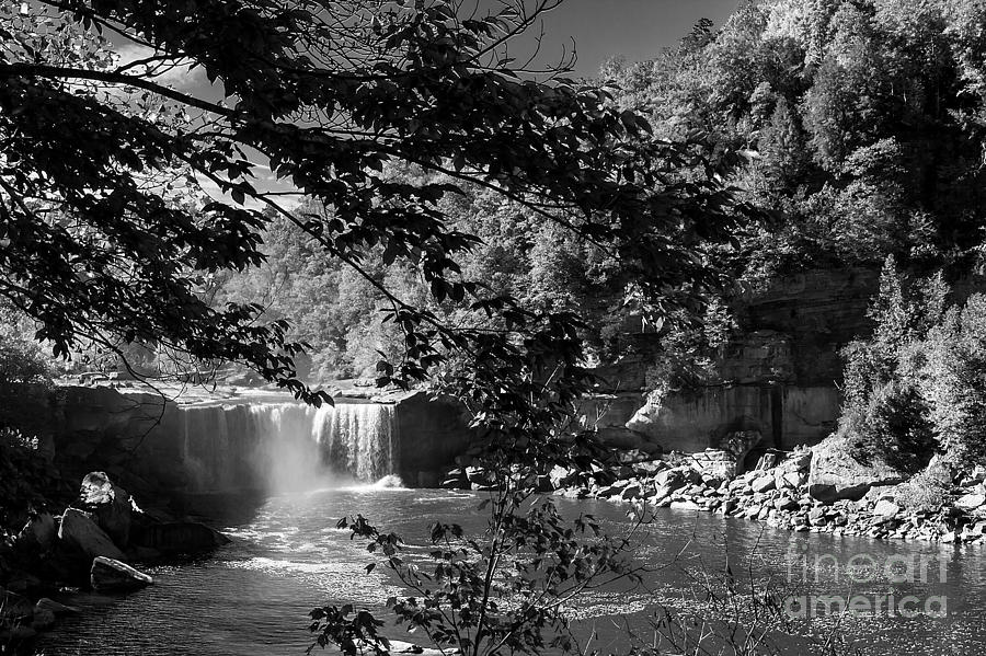 Cumberland Falls Three BW Photograph by Ken Frischkorn