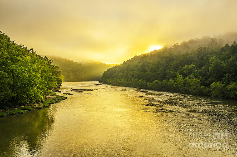 Cumberland River morning Photograph by Anthony Heflin