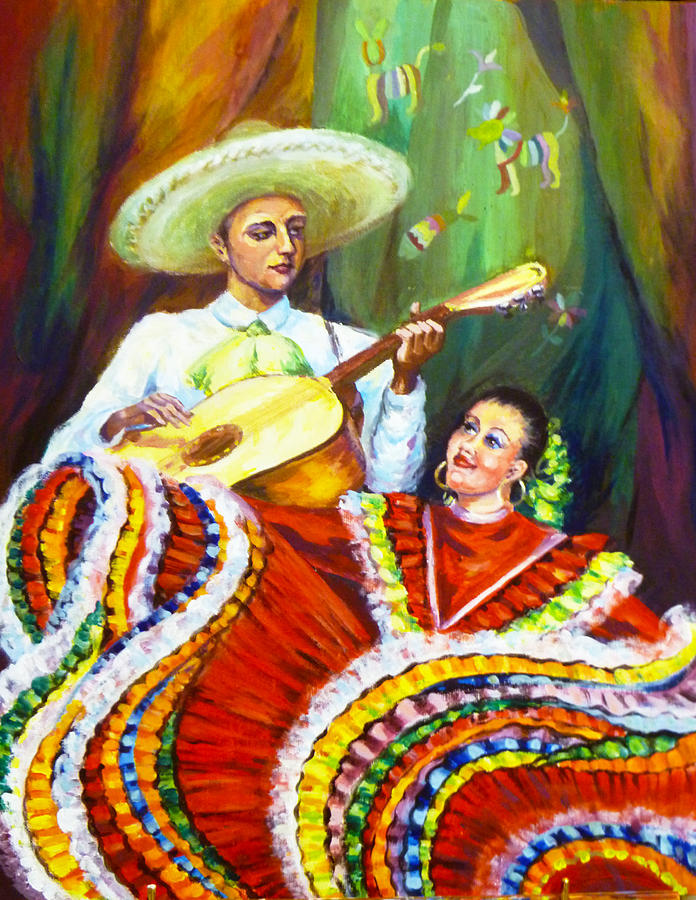 Cumbia Dance Painting by  Svetlana Nassyrov
