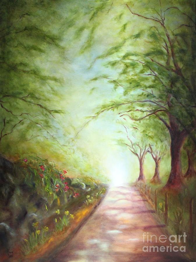 Cumbrian Road Painting by Kathy Lynn Goldbach