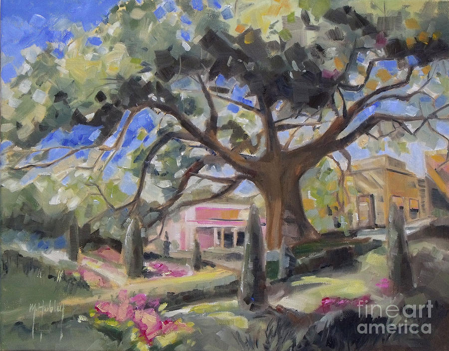 Cummer Oak Painting by Mary Hubley