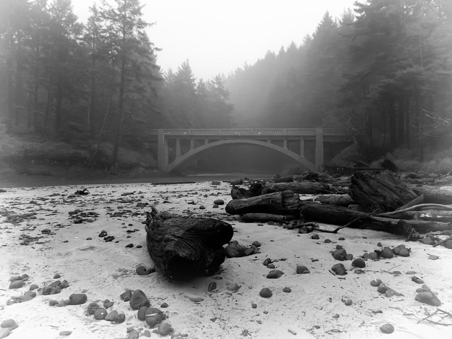 Cummins Creek Bridge in the Mist Photograph by HW Kateley