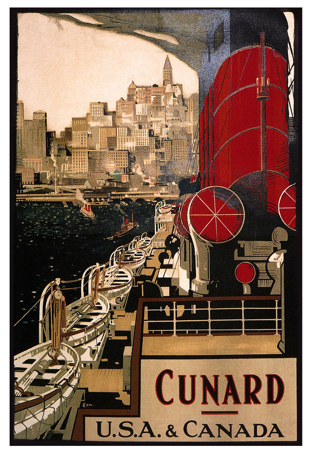 Cunard Digital Art by Georgia Clare