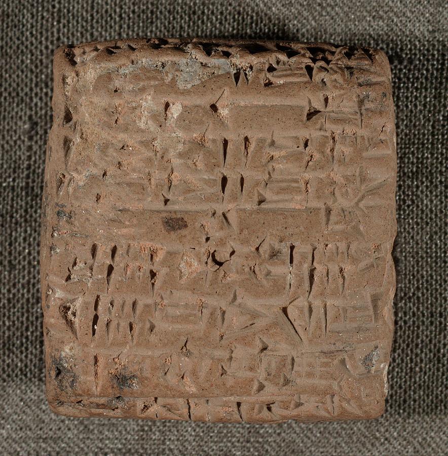 Cuneiform Tablet Photograph by Library Of Congress/science Photo Library