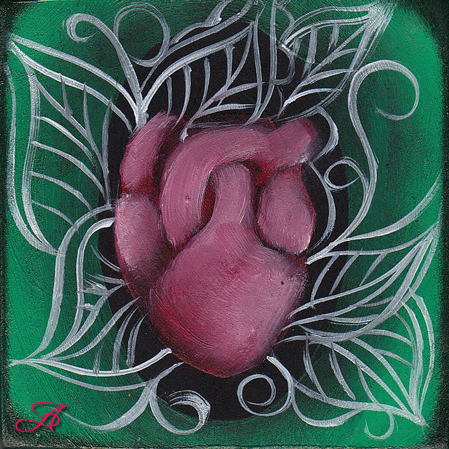 Cuore Painting by Abril Andrade