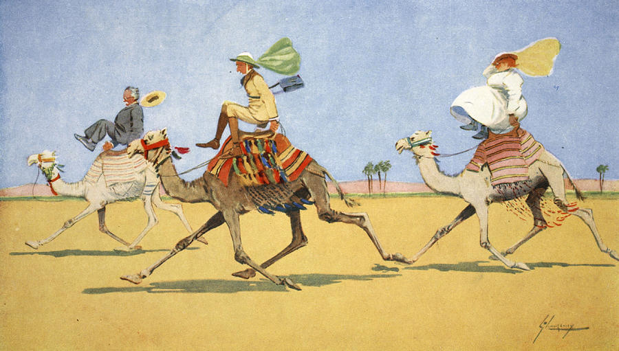 Camel Drawing - Cup And Ball-the Camels Favourite Game by Lance Thackeray