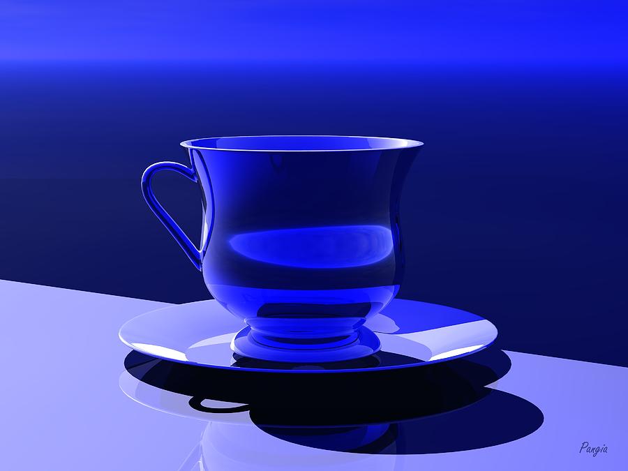 Cup And Saucer Digital Art by John Pangia