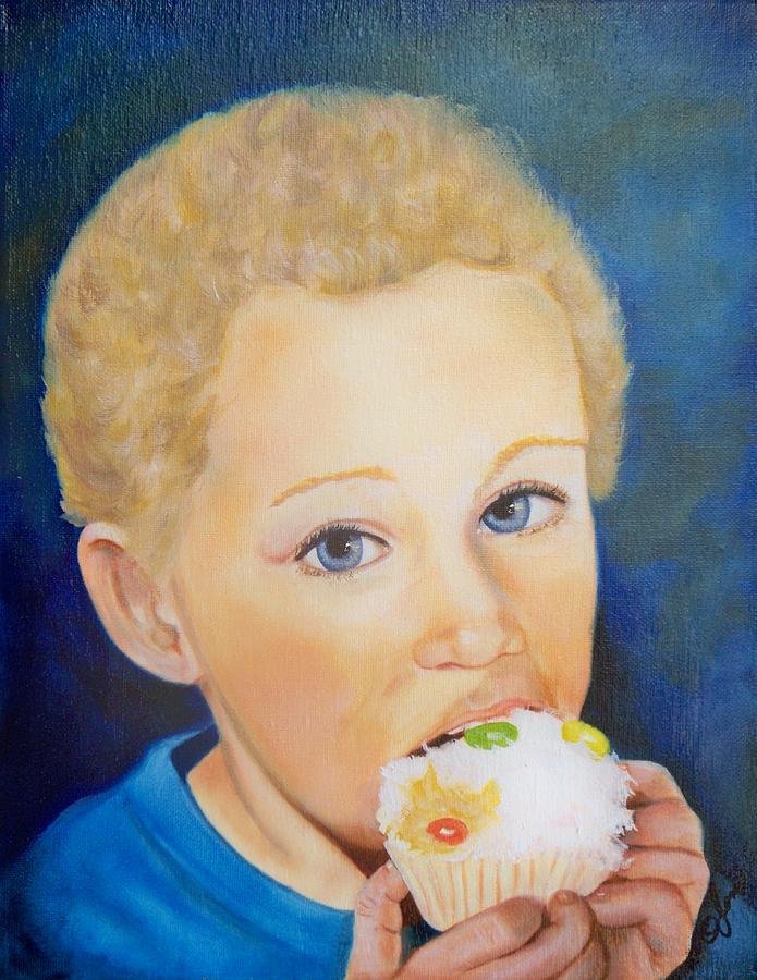 Portrait Painting - Cup Cakes by Joni McPherson