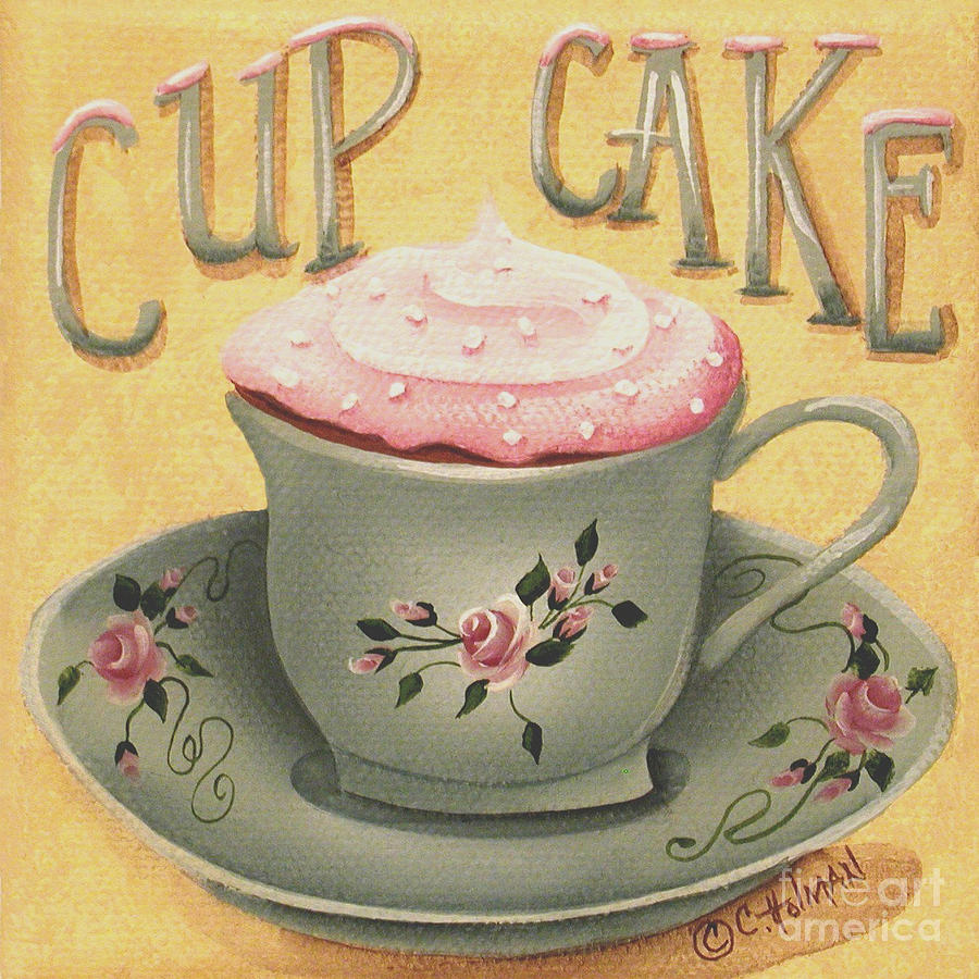 Cup of Cake Painting by Catherine Holman