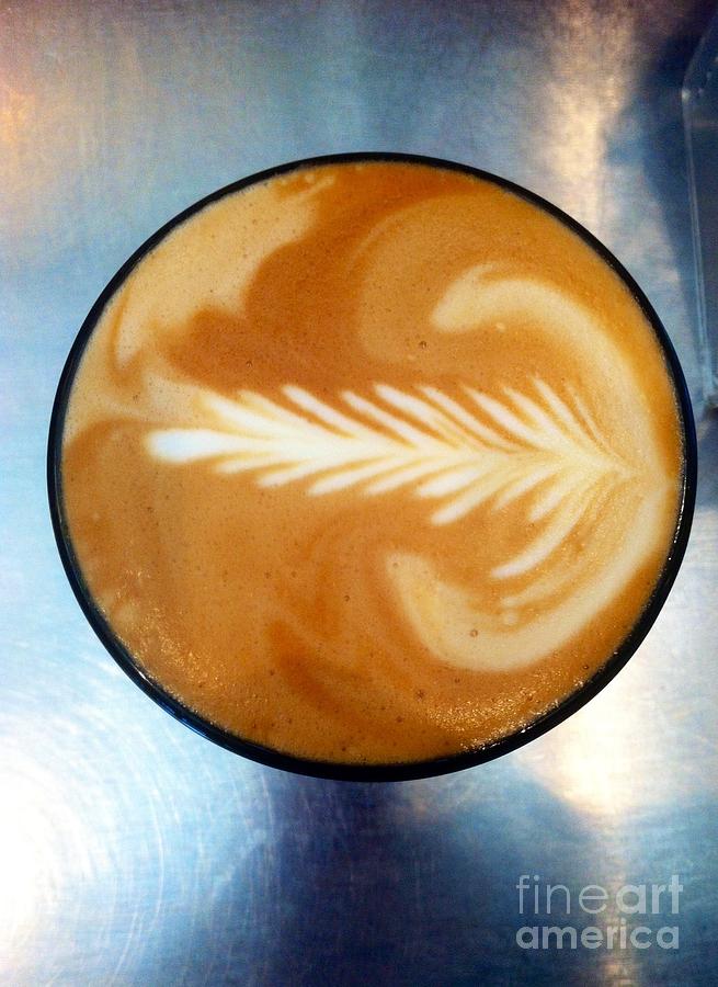 Latte Photograph - Cup of Coffee Art by Susan Garren