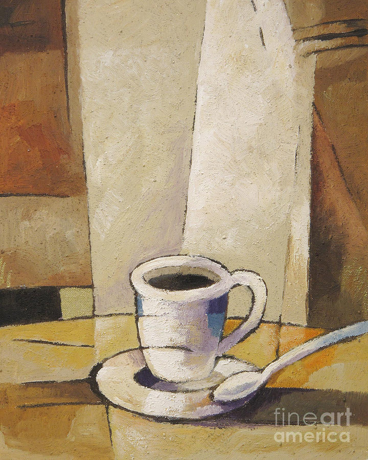 Coffee Painting - Cup of Coffee by Lutz Baar