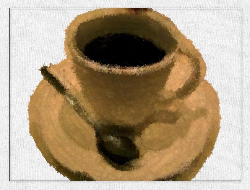 Cup of Coffee Pissaro Style Painting by Bruce Nutting