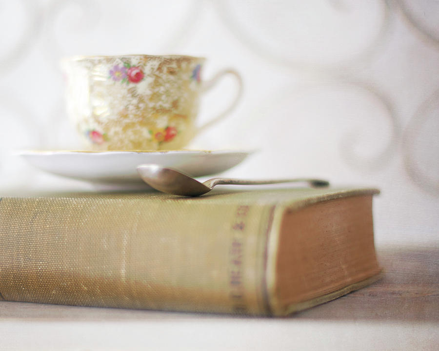 Cup Of Tea And Book Photograph by Sharon Lapkin