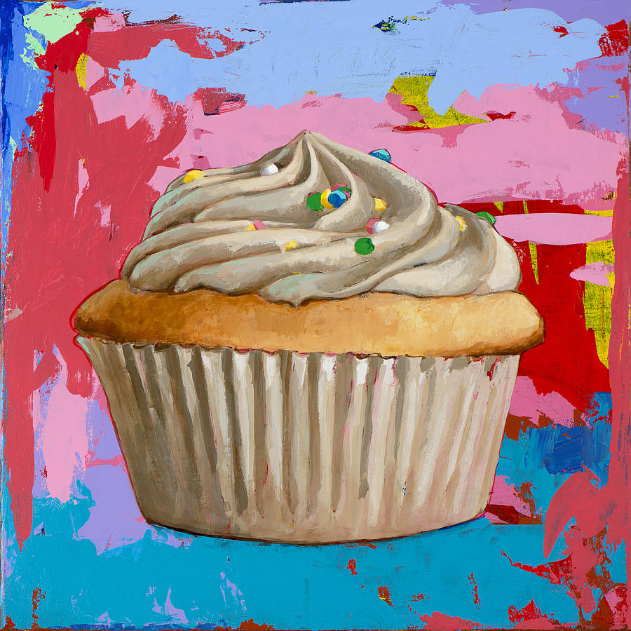 Cupcake Painting - Cupcake #4 by David Palmer