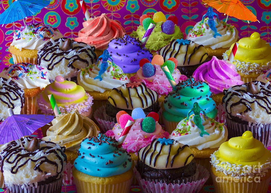 Cake Digital Art - Cupcake Galore by MGL Meiklejohn Graphics Licensing
