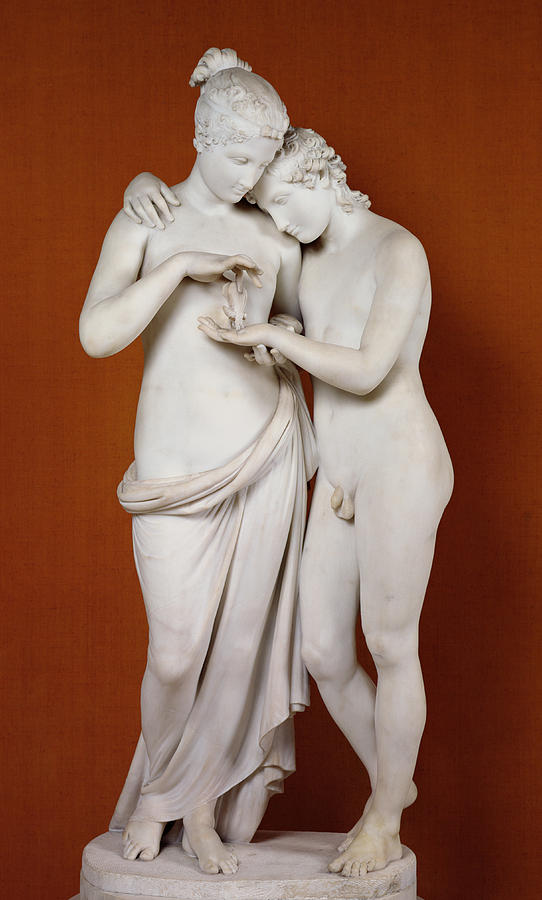 Antonio Canova Photograph - Cupid and Psyche by Antonio Canova