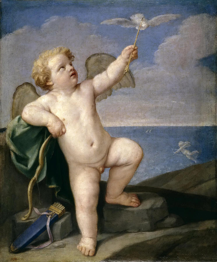 Cupid Painting by Guido Reni
