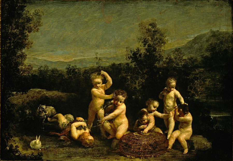 Cupids Frolicking Painting by Giuseppe Maria Crespi