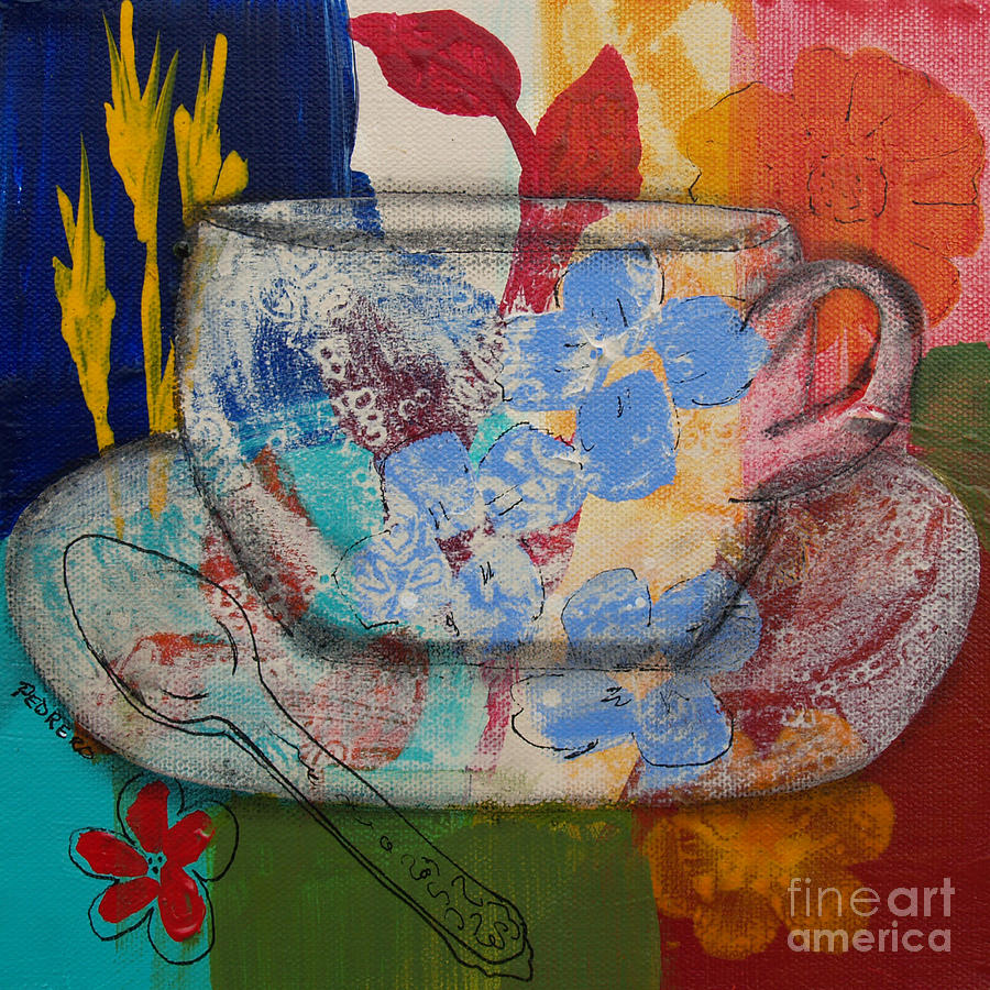 Cuppa Luv Painting by Robin Pedrero
