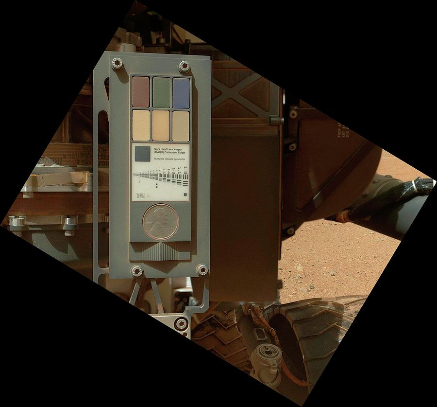 Curiosity Rover Calibration Photograph by Nasa/jpl-caltech/msss/science Photo Library