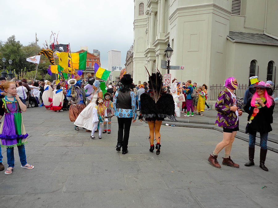 Curious Children on Mardi Gras Day by Louis Maistros Curious Children on Mardi Gras Day by Louis Maistros
