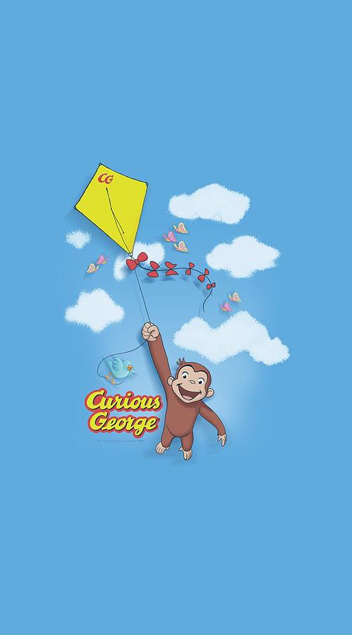 Banana Digital Art - Curious George - Flight by Brand A