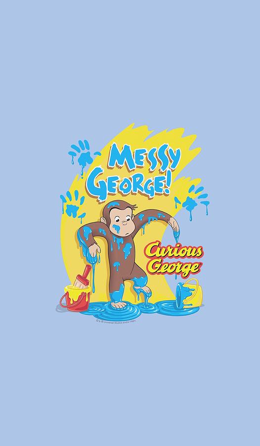 Banana Digital Art - Curious George - Messy George by Brand A