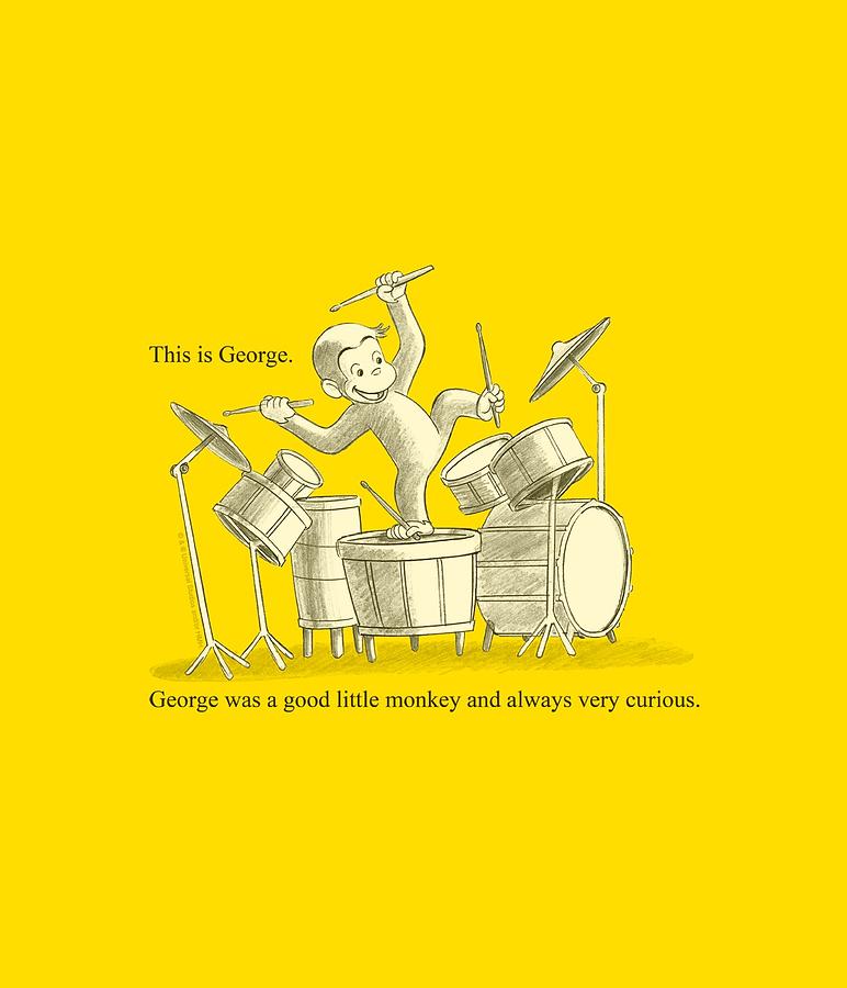 Banana Digital Art - Curious George - This Is George by Brand A