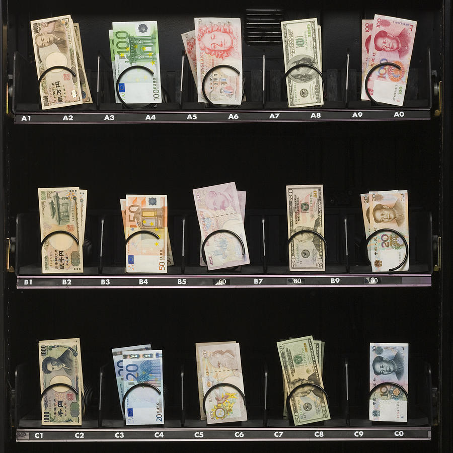 Currency In A Vending Machine Photograph by RubberBall Productions
