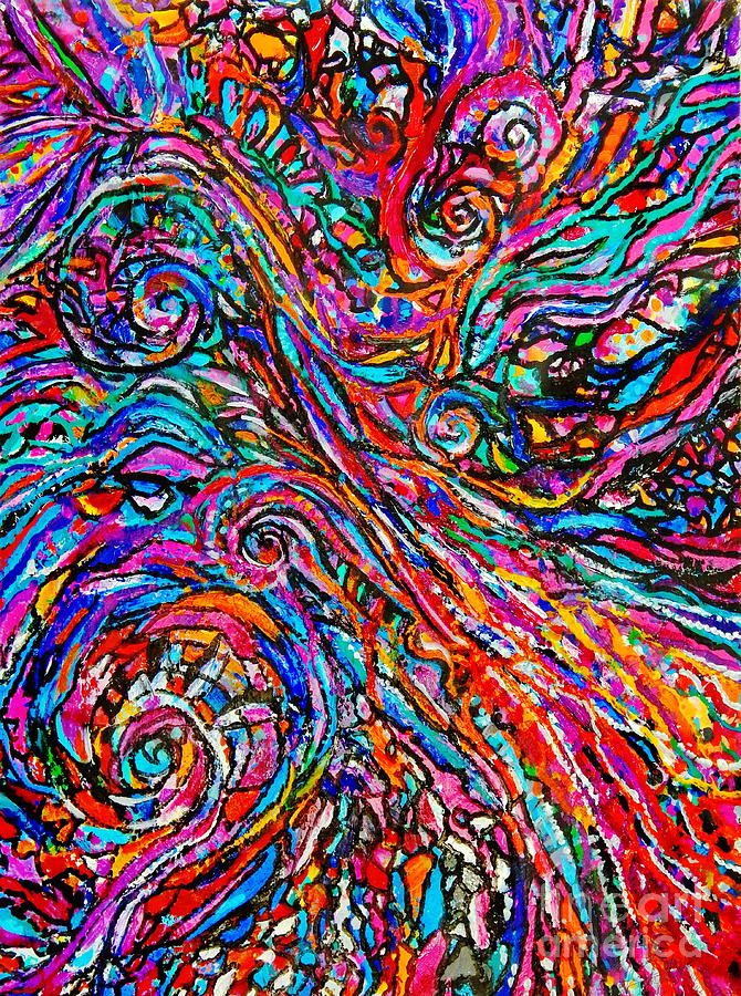 Currents  Painting by Priscilla Batzell Expressionist Art Studio Gallery